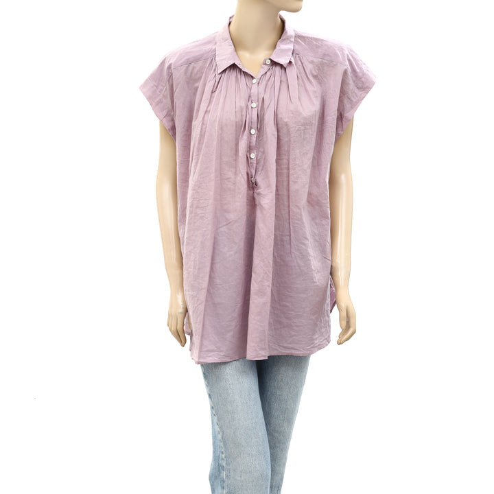 Nili Lotan Normandy Shirt Tunic Top M