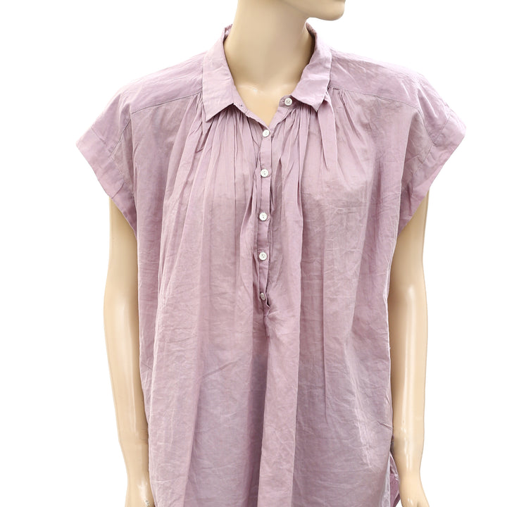 Nili Lotan Normandy Shirt Tunic Top M