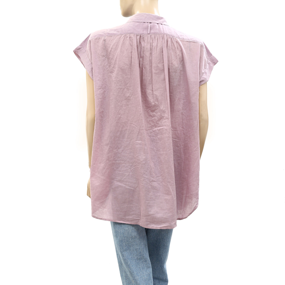 Nili Lotan Normandy Shirt Tunic Top M