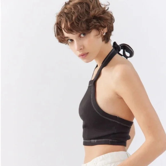 BDG Urban Outfitters Dazi Halter Cropped Top