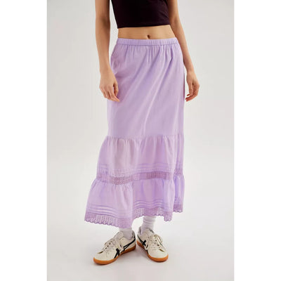 Urban Outfitters UO Emelie Tiered Gauzy Midi Skirt