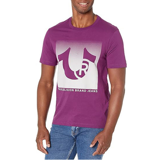 True Religion Men's Ss Ombre Box Tee T-Shirt
