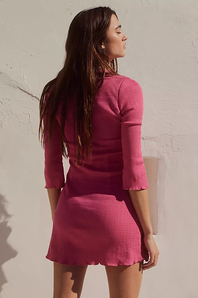 free people pink sweater dress Free people on a boat sweater dress pink