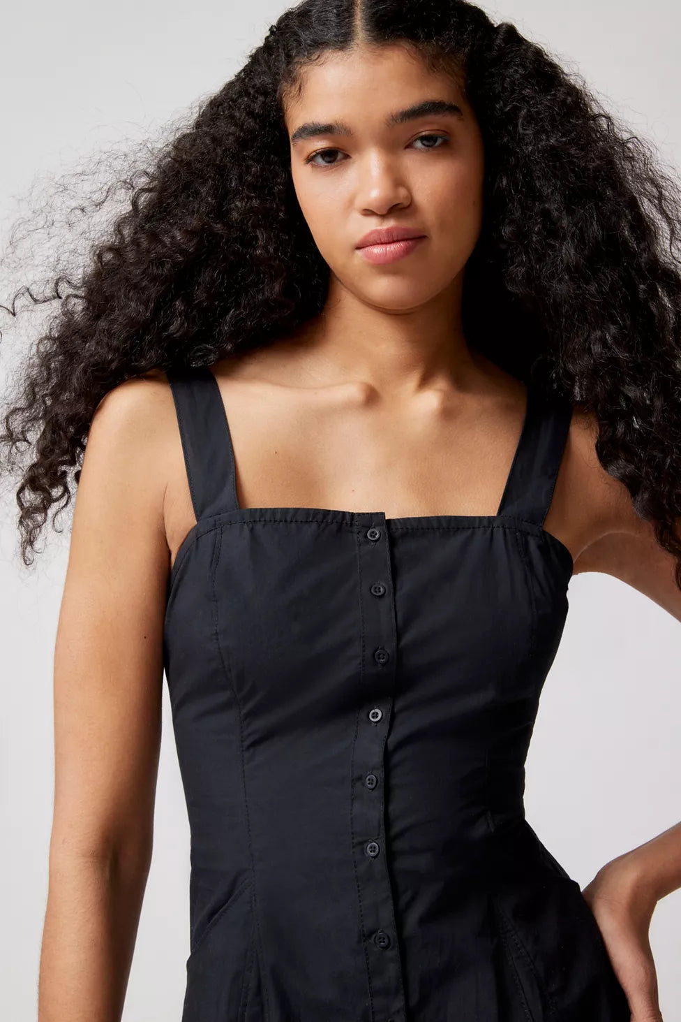 BDG Urban Outfitters Teega Button Midi Dress