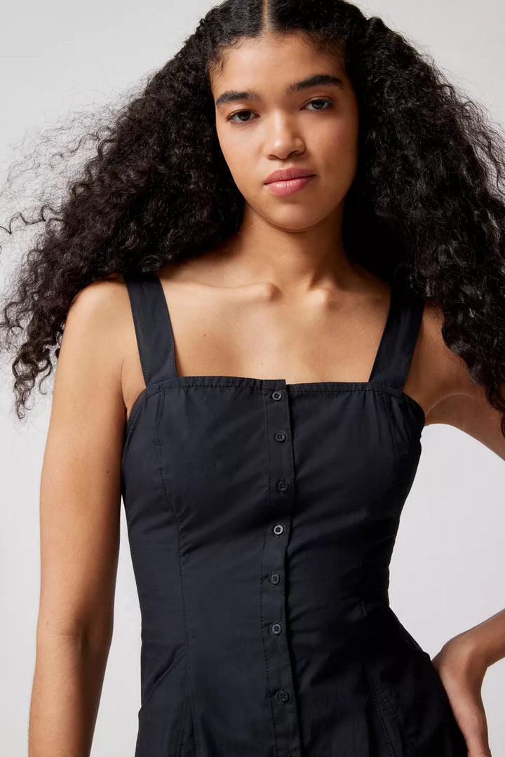 BDG Urban Outfitters Teega Button Midi Dress