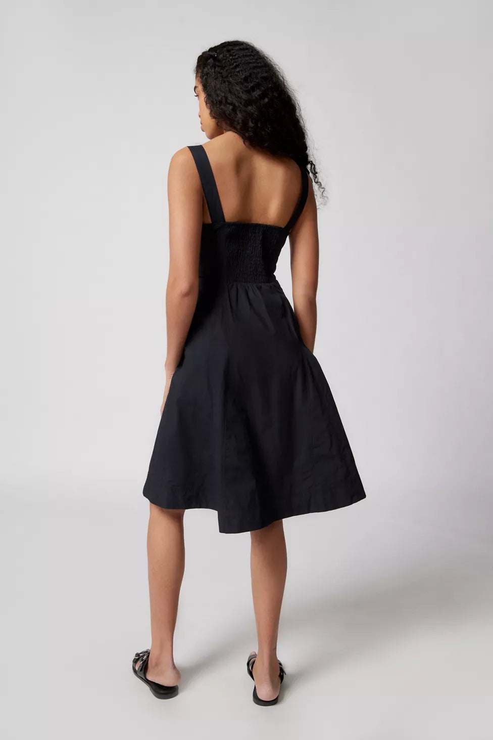 BDG Urban Outfitters Teega Button Midi Dress