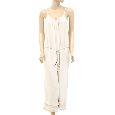 Odd Molly Anthropologie Solid Crochet Lace Jumpsuit