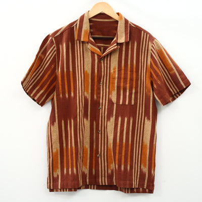 Urban Outfitters UO Buttondown Striped Print Cotton Shirt Men's