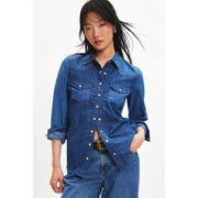 BDG Urban Outfitters Ariella Denim Western Shirt Blouse Top