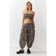 Out From Under Jasime Balloon Cotton Printed Pants Baggy Trousers