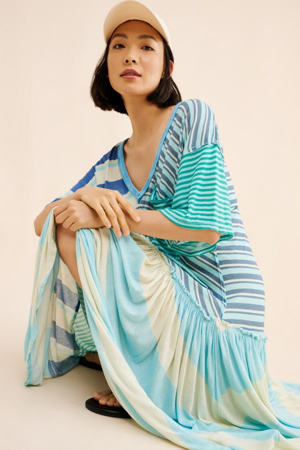 Free People Shellyanne Striped Maxi Dress