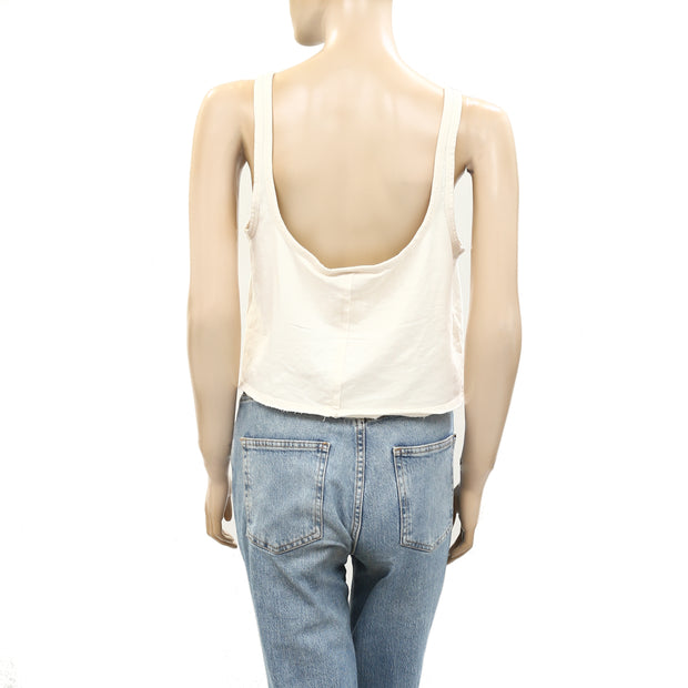 Out From Under Urban Outfitters Ryder Notch Neck Tank Blouse Top