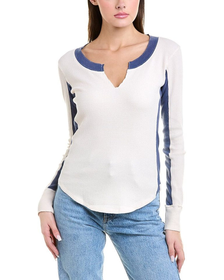 Free People We The Free To The Wild Thermal Blouse Top