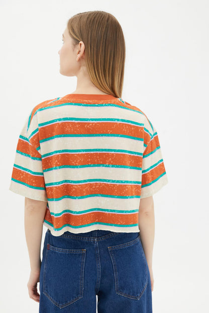 BDG Urban Outfitters Twin Flame Cropped Tee Top