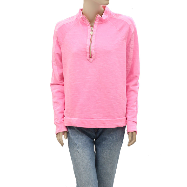 Lilly Pulitzer Luxletic Ashlee Half-Zip Pullover Top