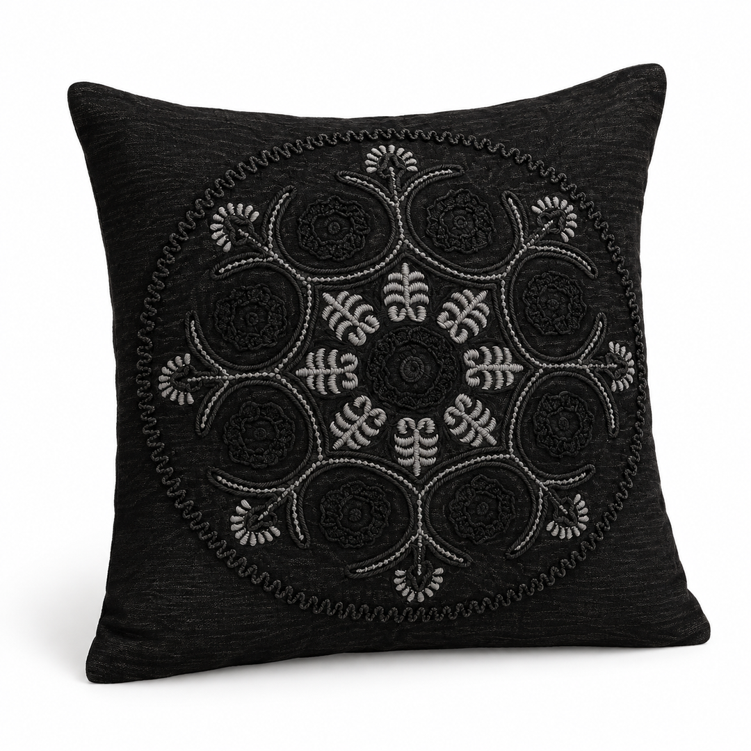 1 PCS Mandala Embroidered Cushion Cover Square Throw Pillow Case Sofa home