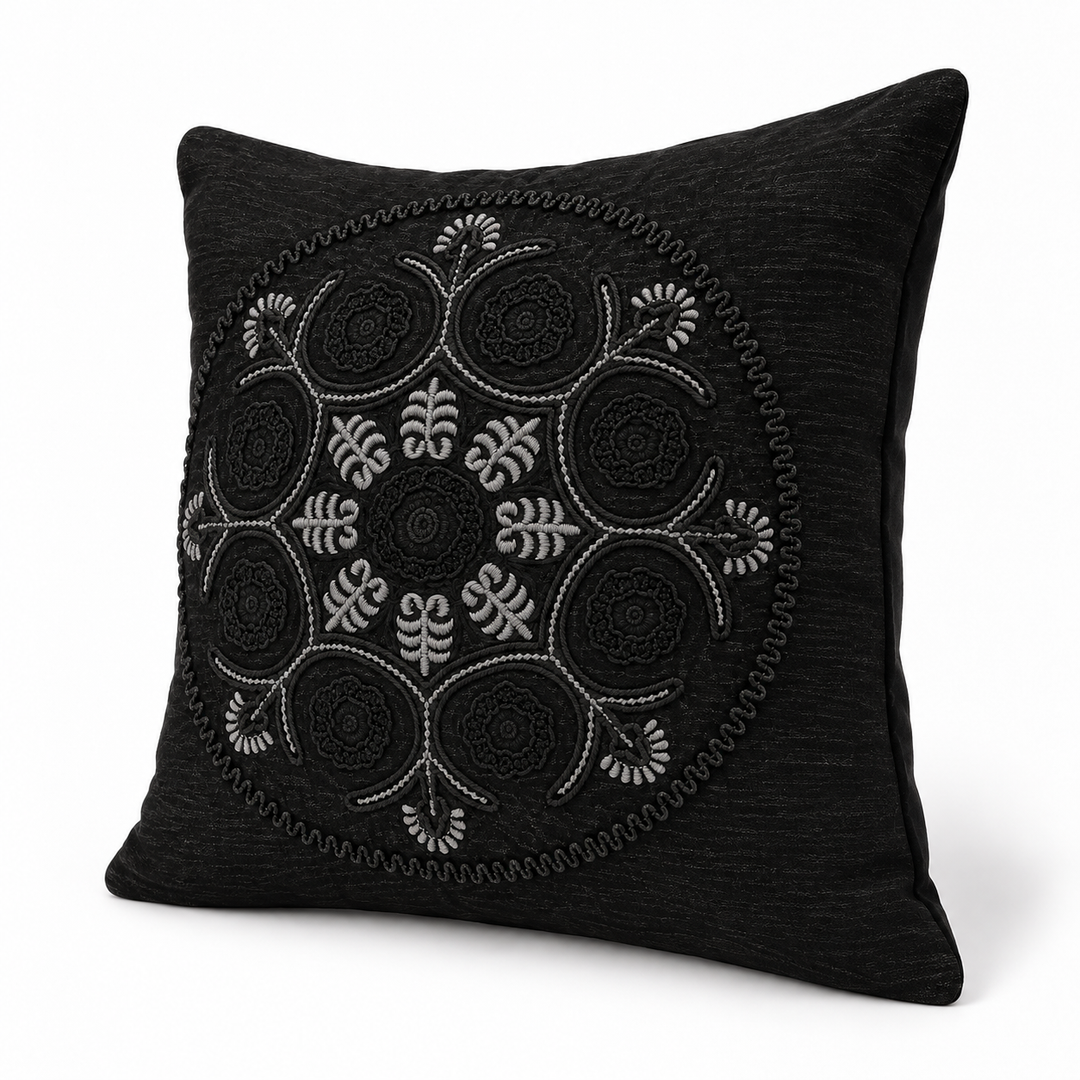 1 PCS Mandala Embroidered Cushion Cover Square Throw Pillow Case Sofa home