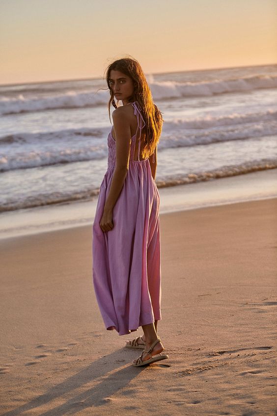 Free People Fp Beach Free-Est Gitana Midi Dress