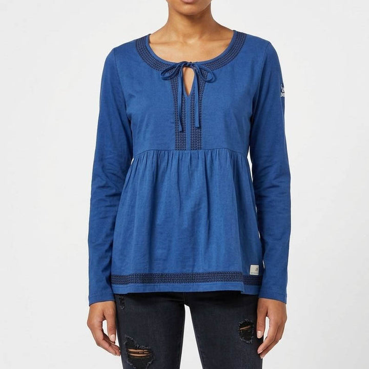 Odd Molly Anthropologie Cappella Blue Blouse Top