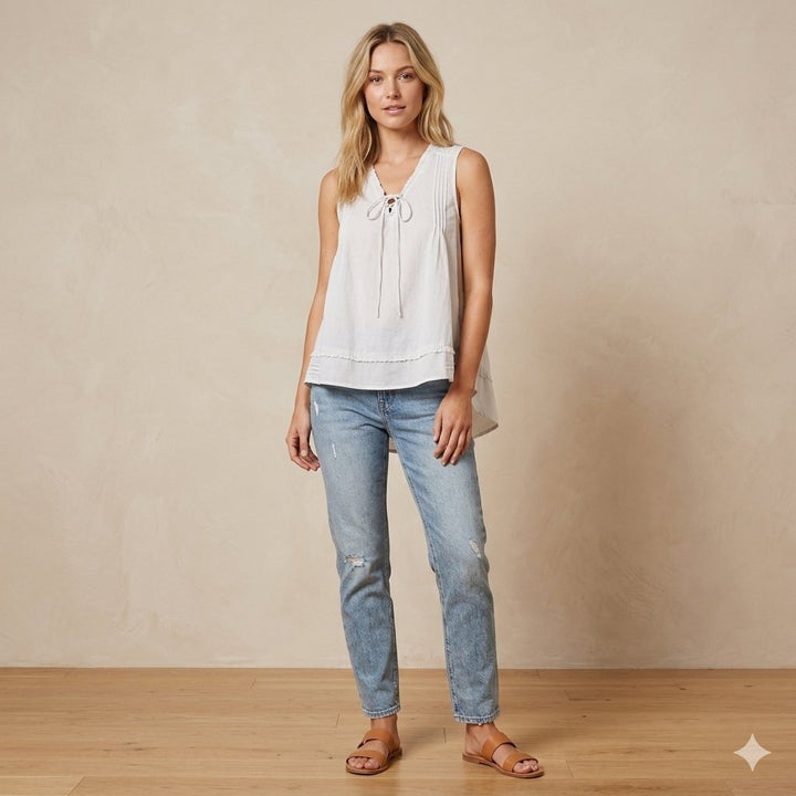 Odd Molly Anthropologie 纯色荷叶边衬衫束腰上衣 S-1