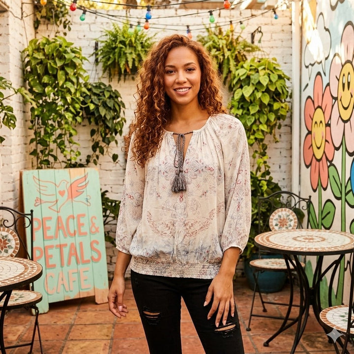 Odd Molly Anthropologie Paisley Printed Tunic Top
