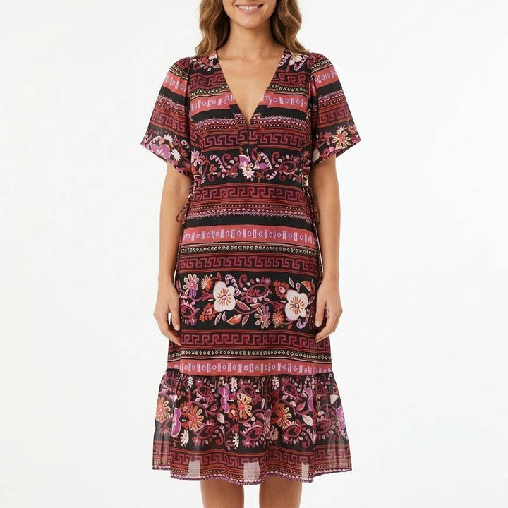 Odd Molly Anthropologie Floral Printed Midi Dress