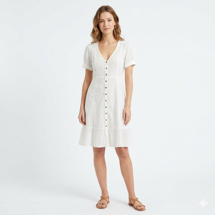 Odd Molly Anthropologie Smocked Short Mini Dress