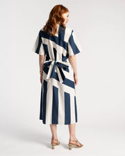 Frances Valentine Amanda Striped Midi Shirtdress