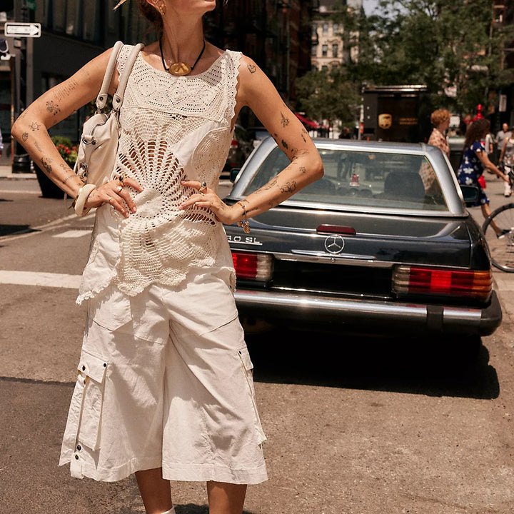 Free People Alias Crochet Tank Top