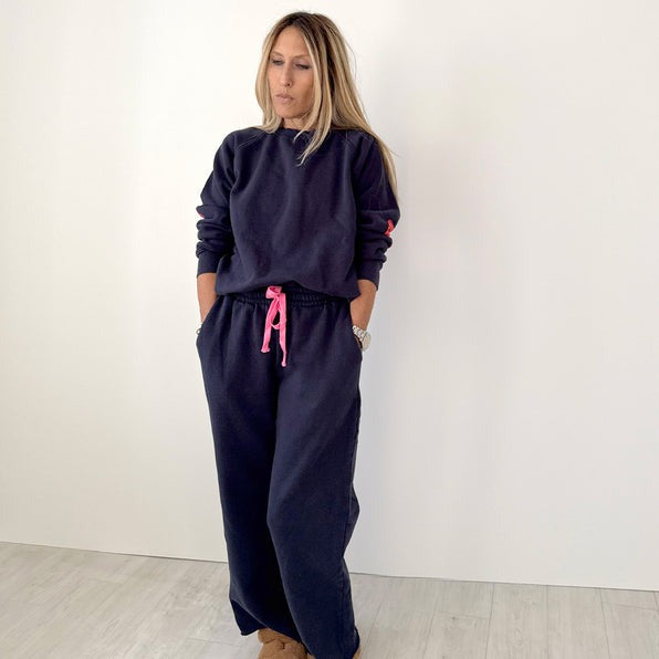 Kerri Rosenthal Benton Imperfect Heart Patch Sweatshirt Top