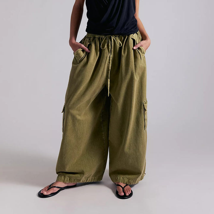 Free People Bobbi Pull-On Cargo Trouser Pants