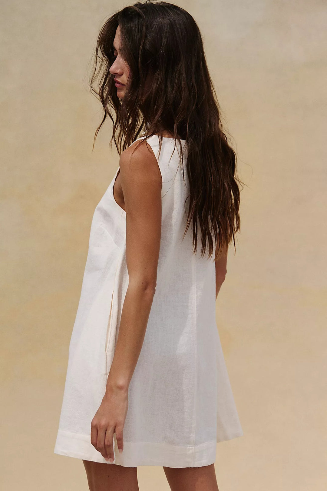 Free People Free-est Breezy Linen Mini Dress