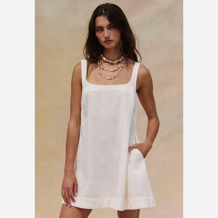 Free People Free-est Breezy Linen Mini Dress