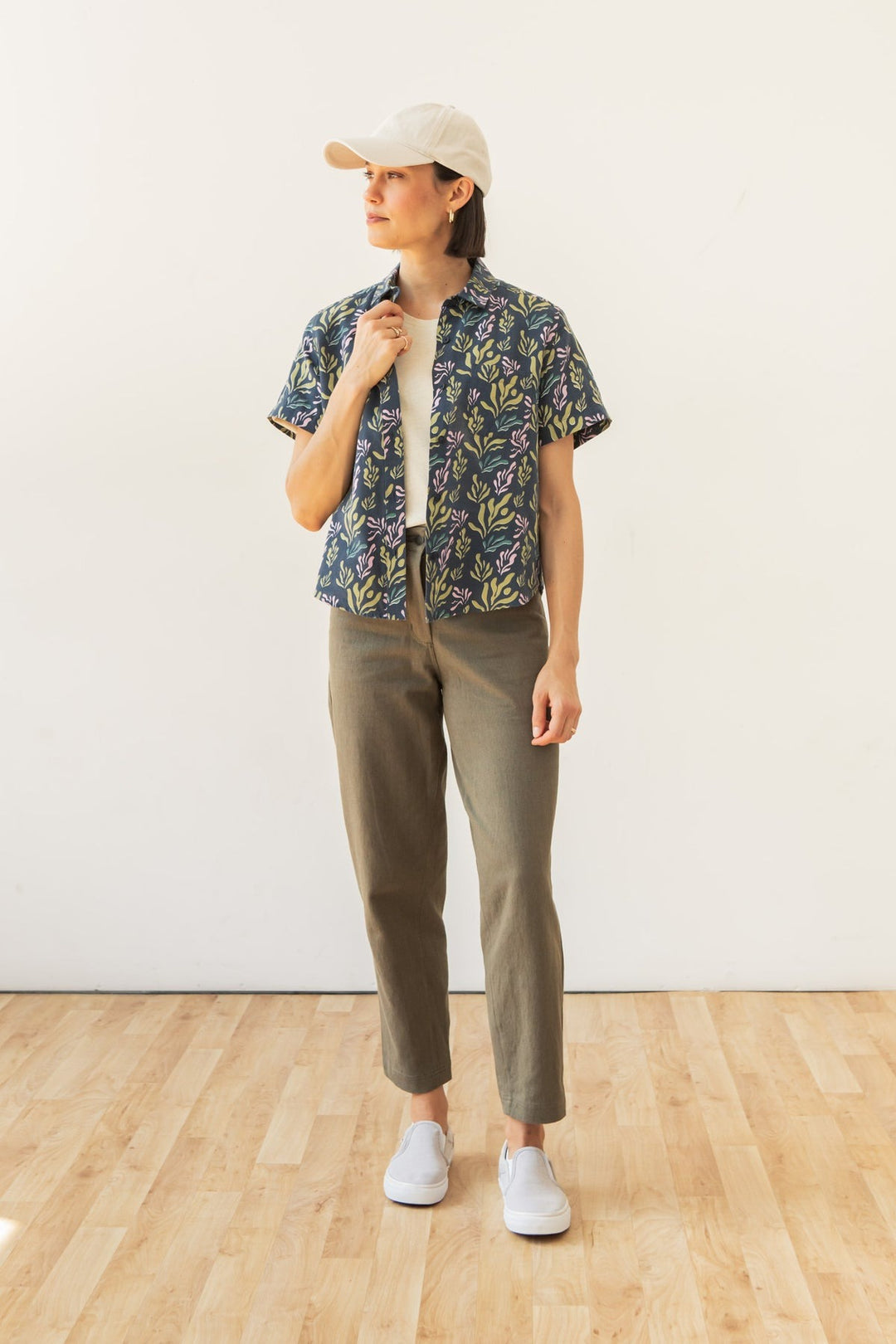 Bridge & Burn The Greer Cropped Shirt Top