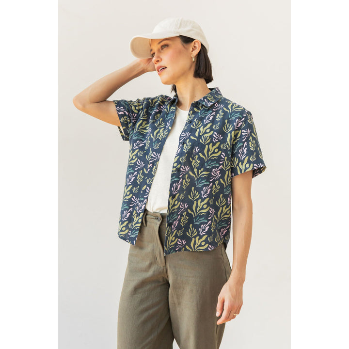 Bridge & Burn The Greer Cropped Shirt Top