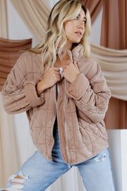 Free People Dolman Quilted Knit Jacket Top