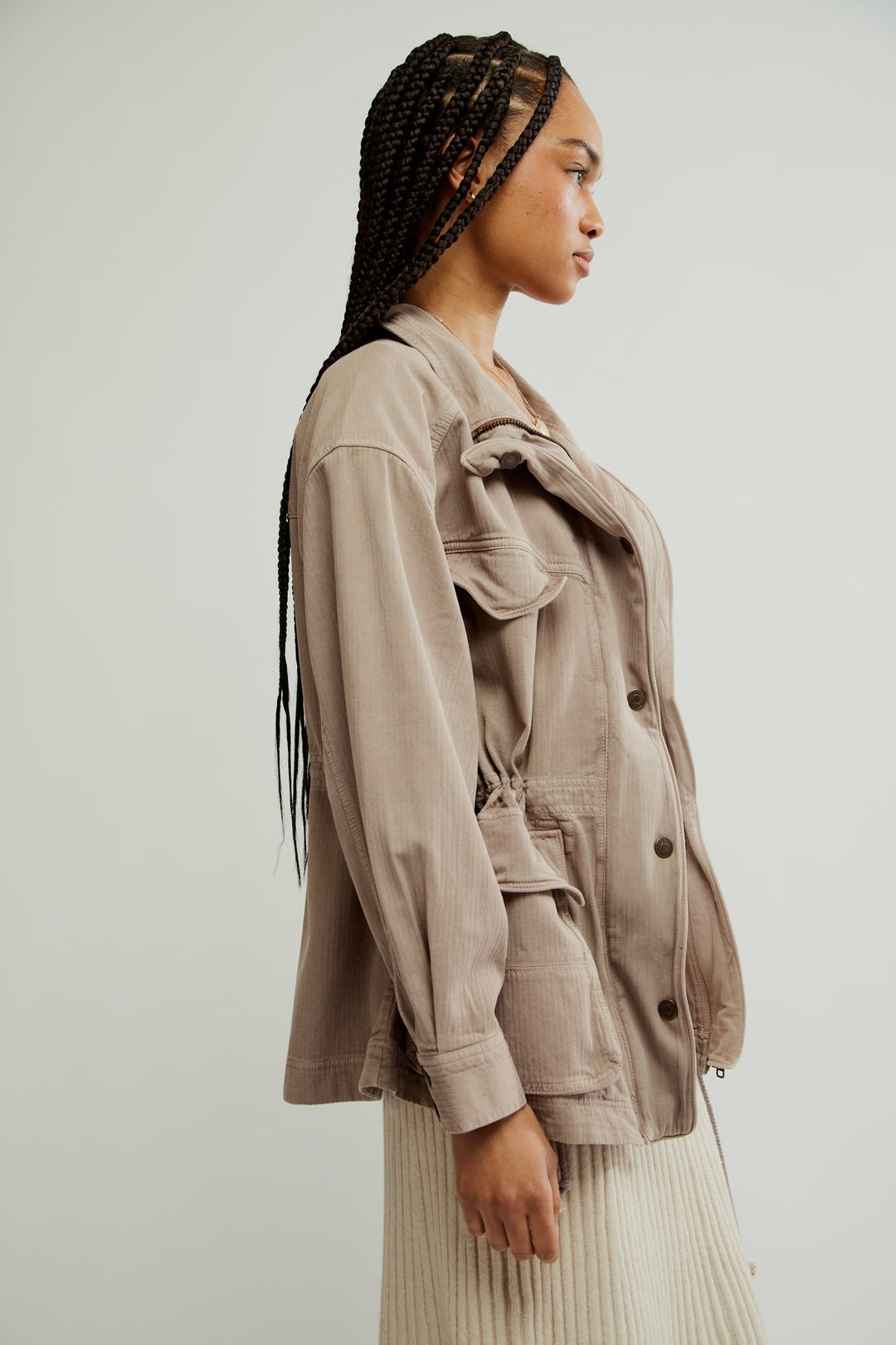 Free People We The Free Arya Utility Jacket Zip up Top