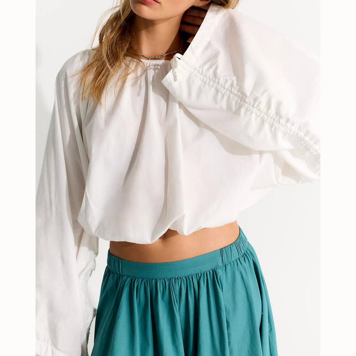 Free People Free-Est Off-Shoulder Cabana Blouse Top