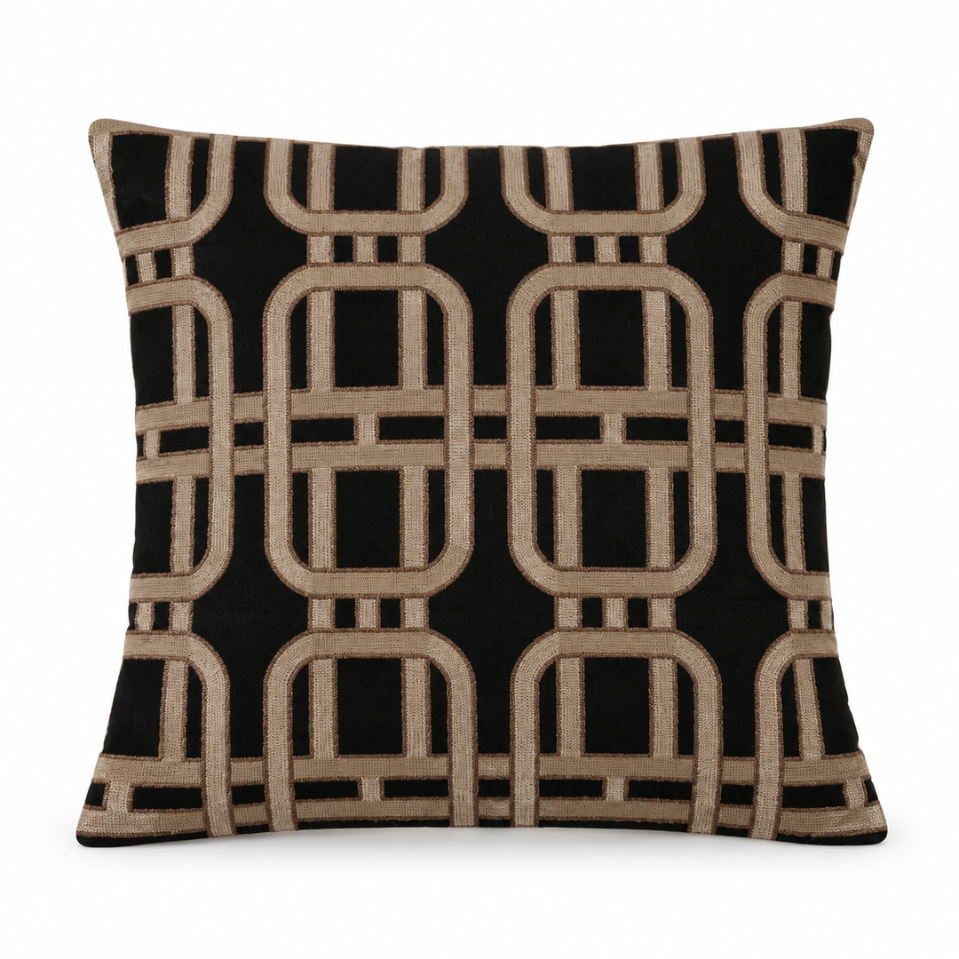 1 PCS Textured Embroidered Cushion Cover Square Throw Pillow Case Home