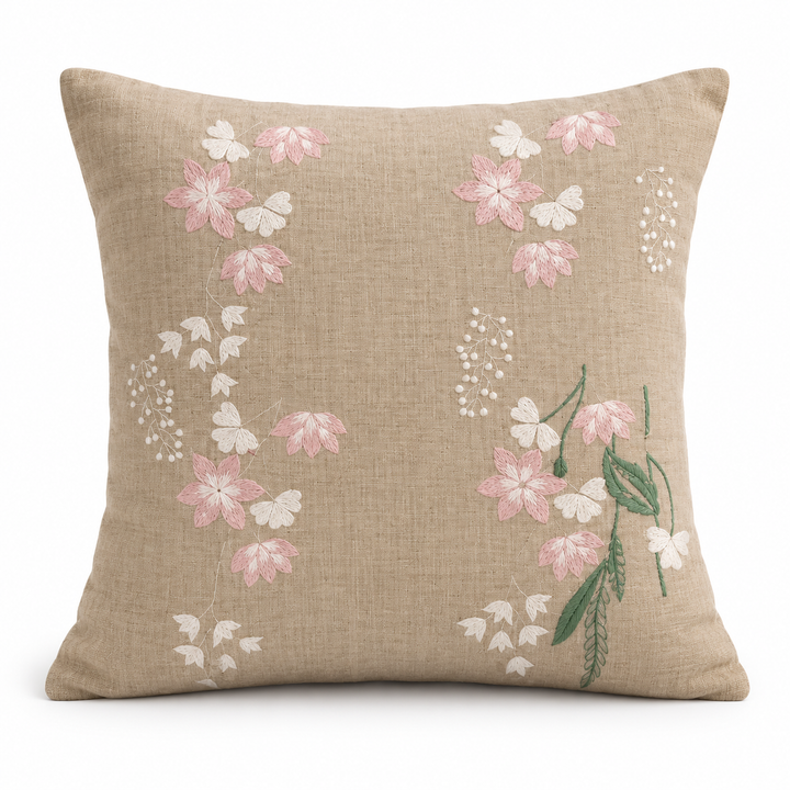 1 PCS Embroidered Cushion Cover Square Throw Pillow Case Sofa Home Decor