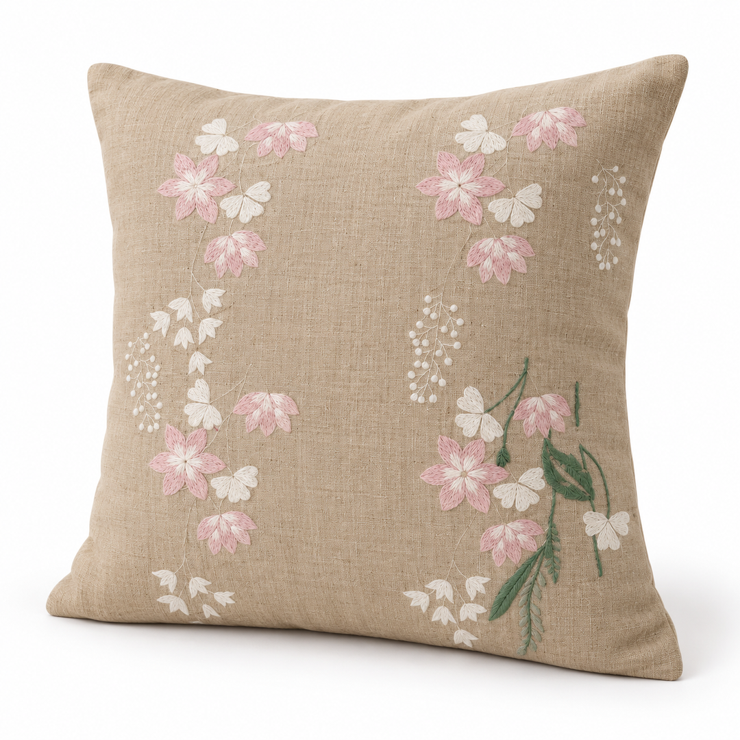 1 PCS Embroidered Cushion Cover Square Throw Pillow Case Sofa Home Decor