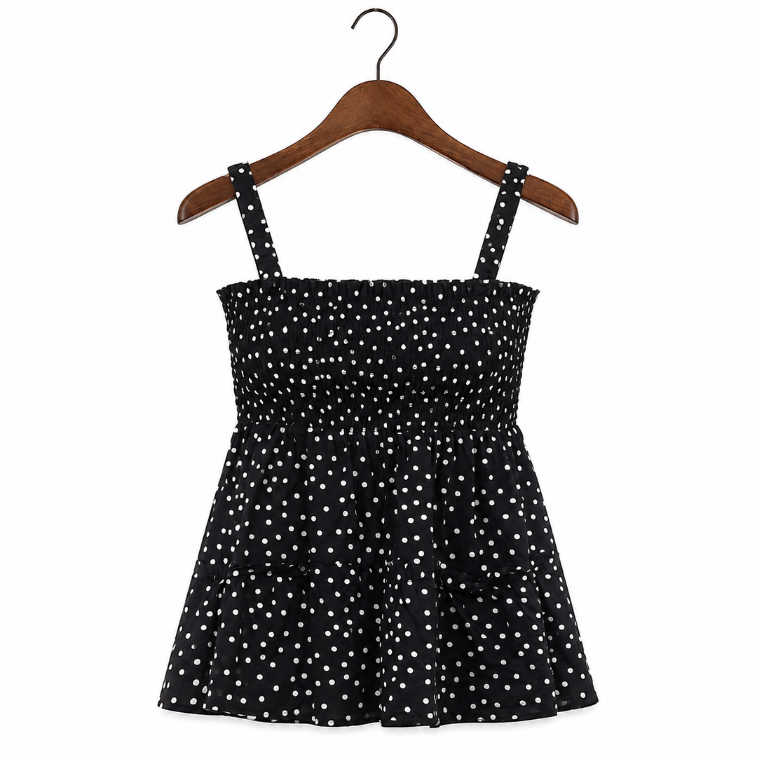 Asos Design Shirred Sun Tank Women's Blouse Top