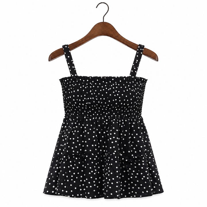 Asos Design Shirred Sun Tank Women's Blouse Top