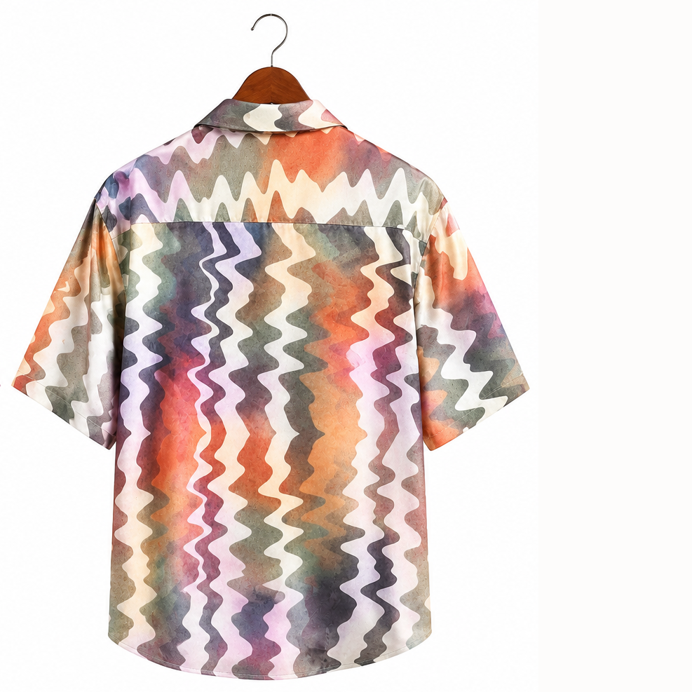 ASOS DESIGN Men's Boxy Oversized Satin Shirt