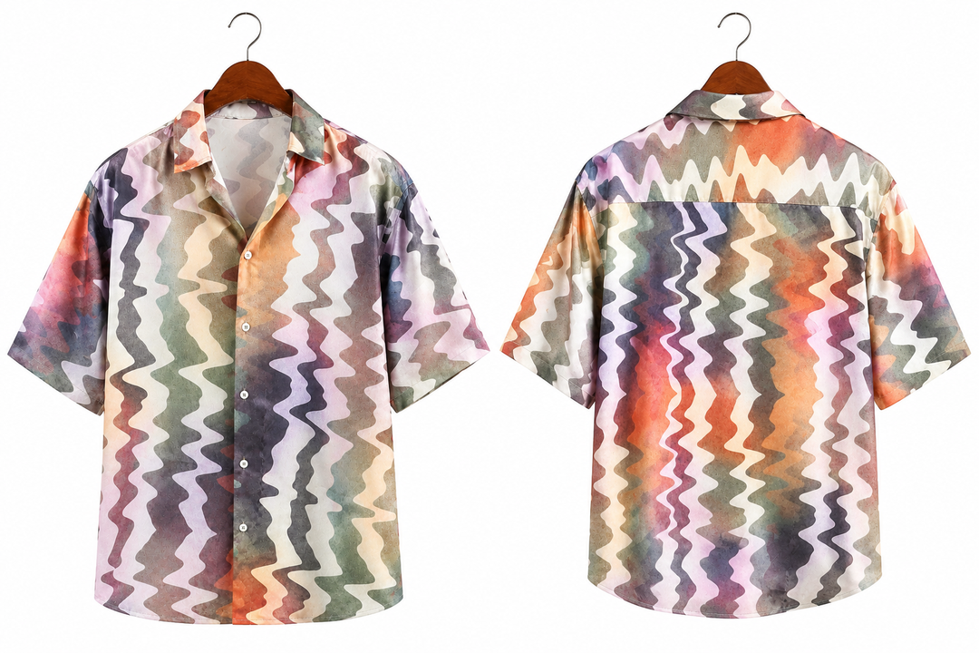 ASOS DESIGN Men's Boxy Oversized Satin Shirt