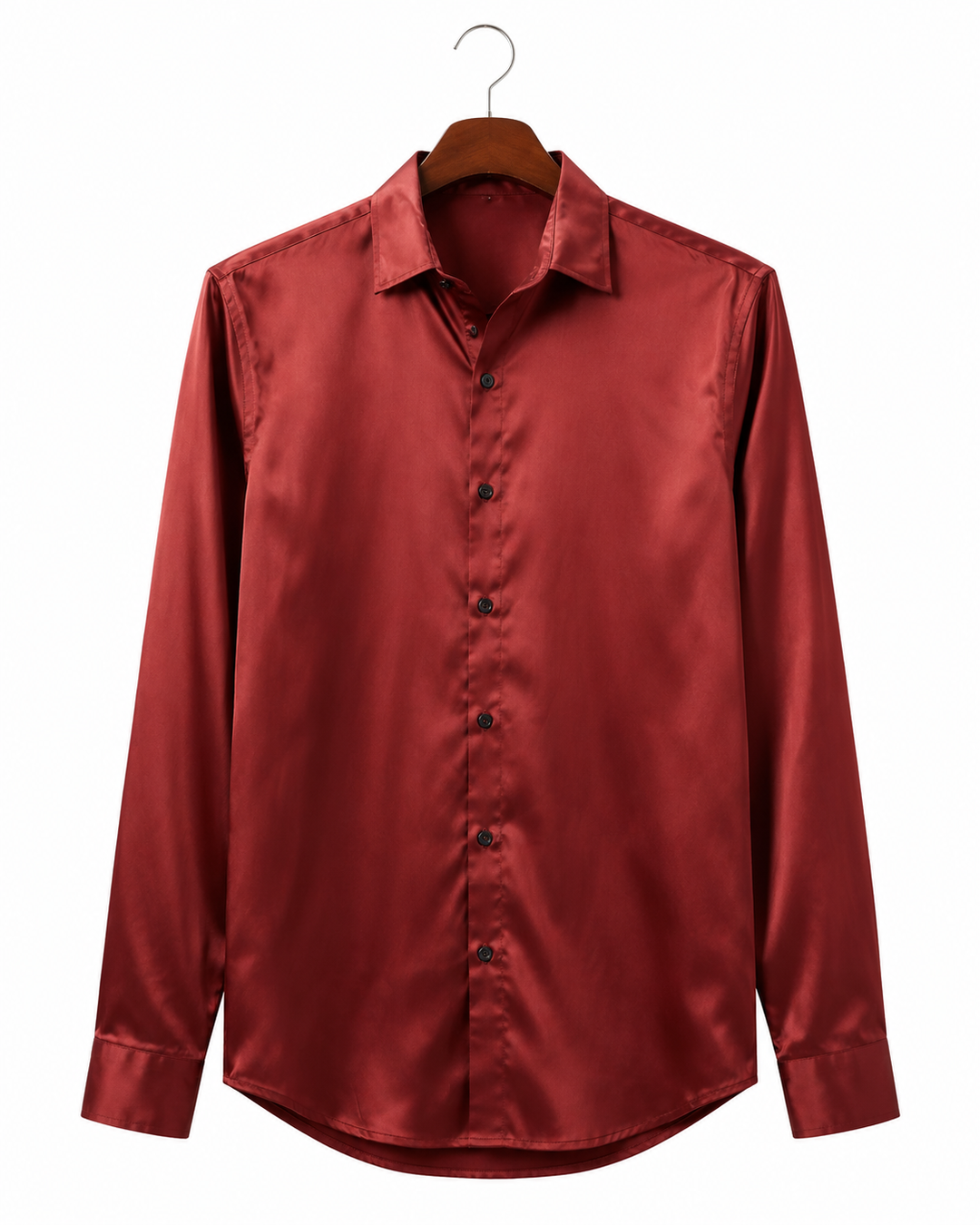 ASOS DESIGN Men's Regular Camp Satin Shirt