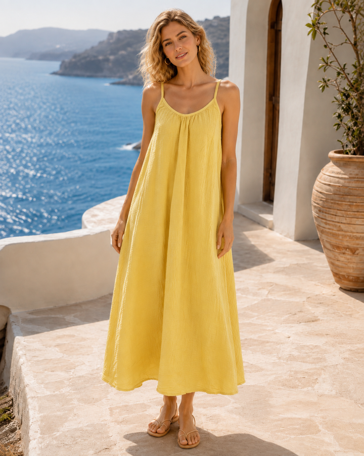 The Great Gauze Slip Women's Midi Dress