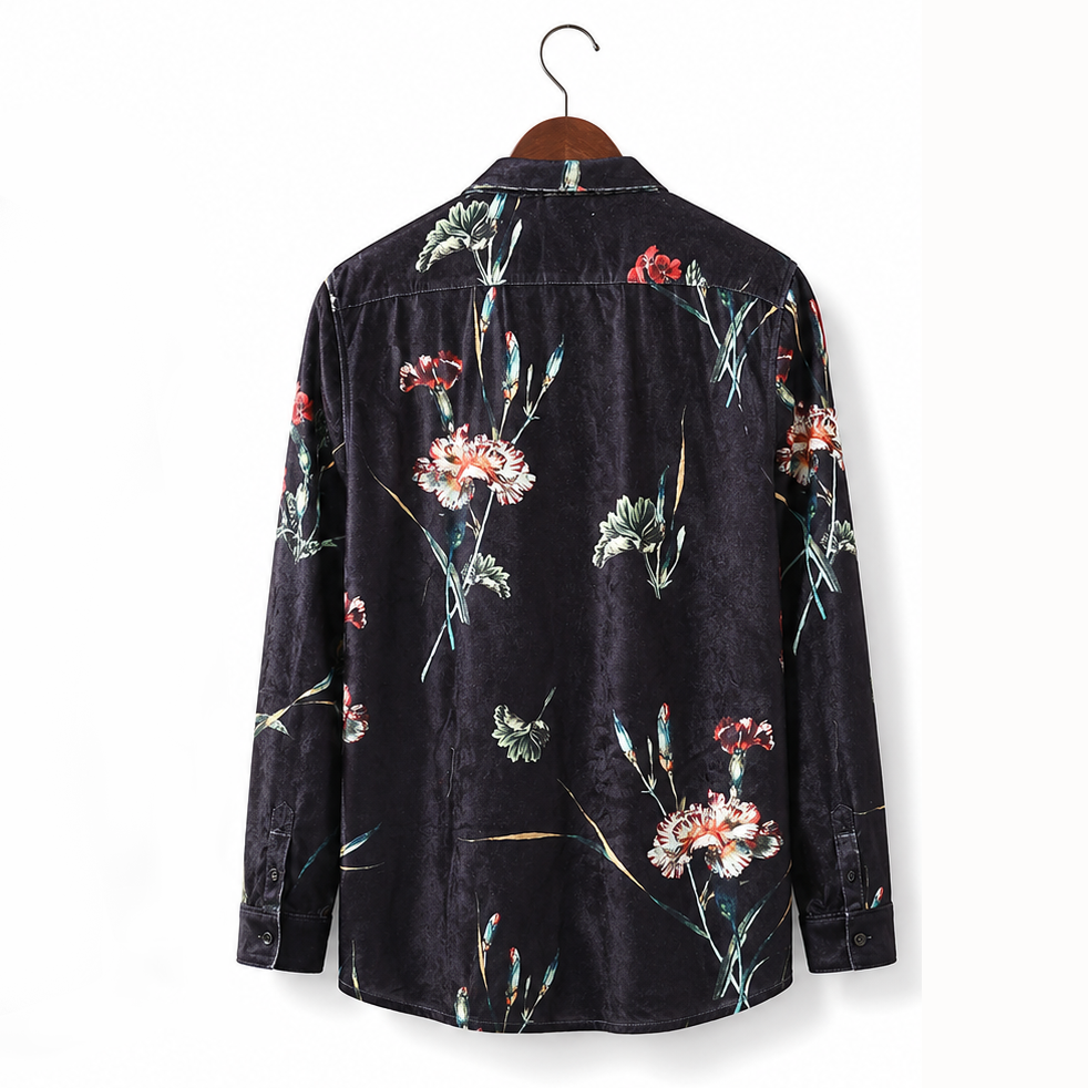 Asos Design Deep Floral Printed Men's Shirt