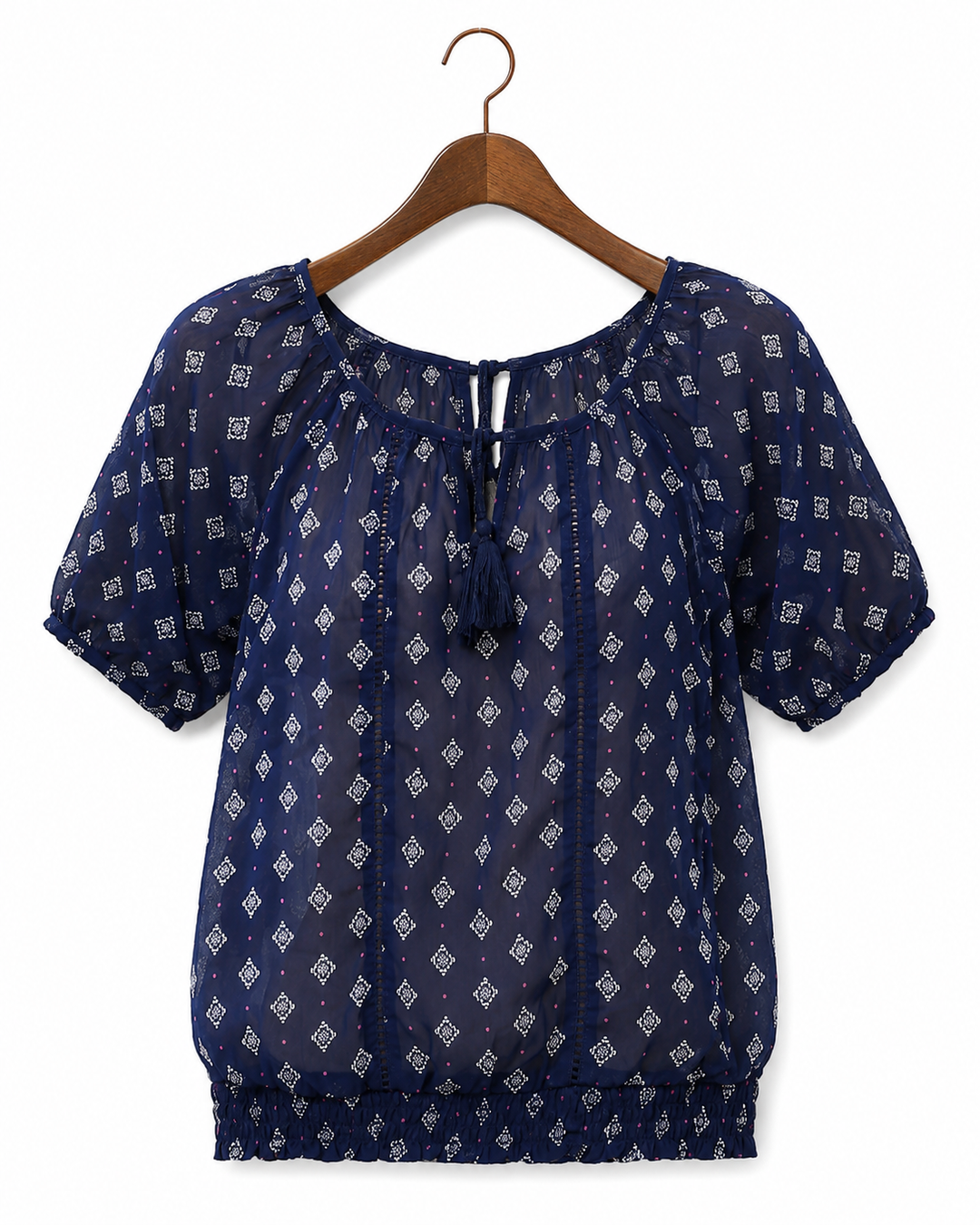 Abercrombie Kids Girl Blue Sheer Blouse Top