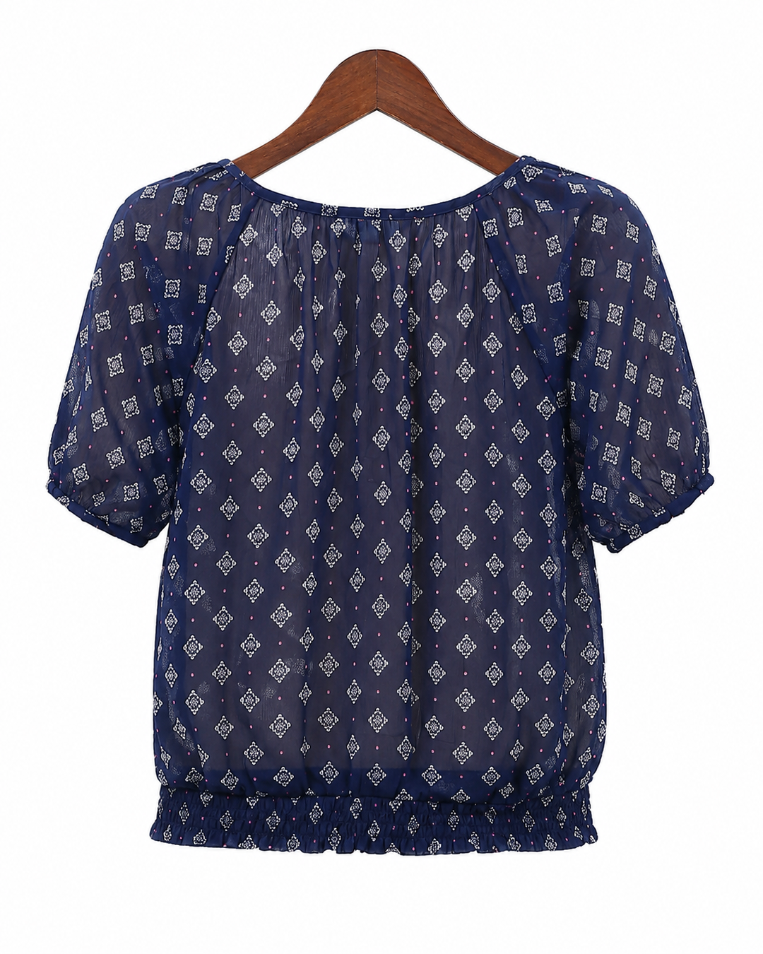 Abercrombie Kids Girl Blue Sheer Blouse Top